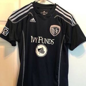 Youth Adidas MLS KC Sporting jersey Sz L